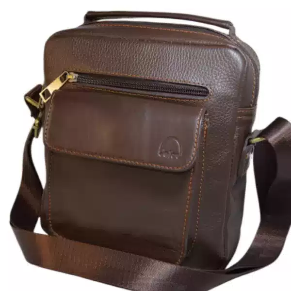 شنطة كروس جلد طبيعي رجالي – موديل لوكس